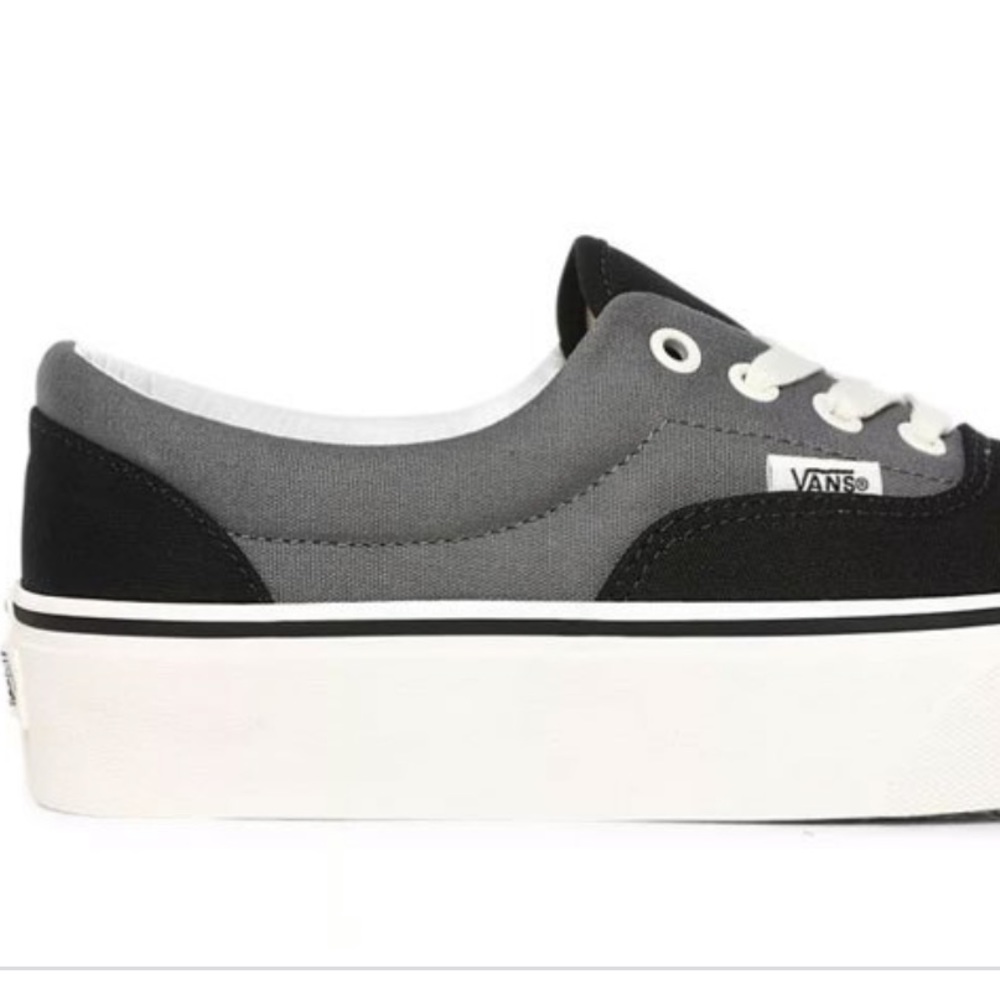 VANS  ERA PLATFORM 2 TONE BLACK/PEWTER SHOES WOMEN - Picture 4 of 16